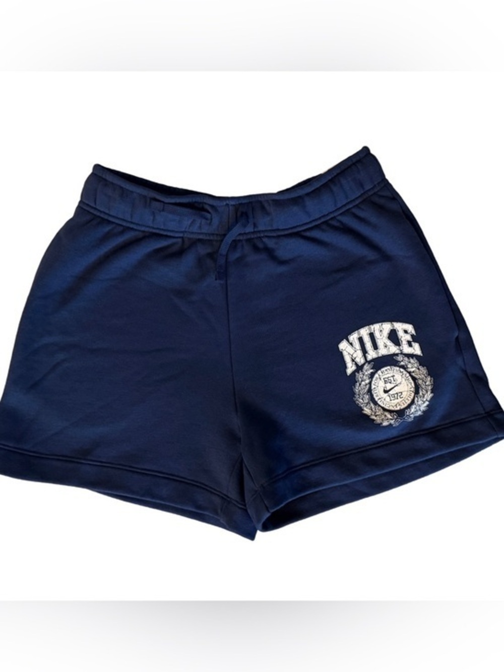 NWT Nike Women's Standard Fit Mid Rise Navy Athletic Shorts XS